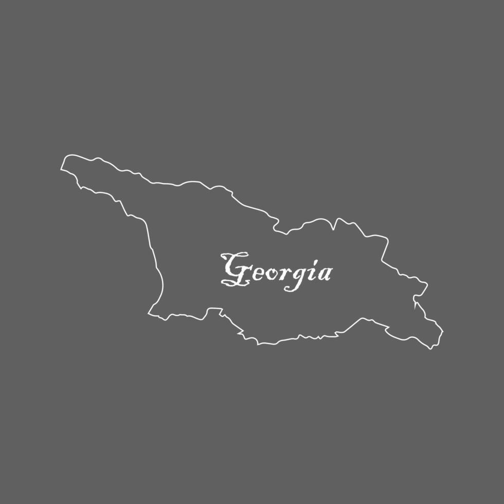 Georgia map design template vector