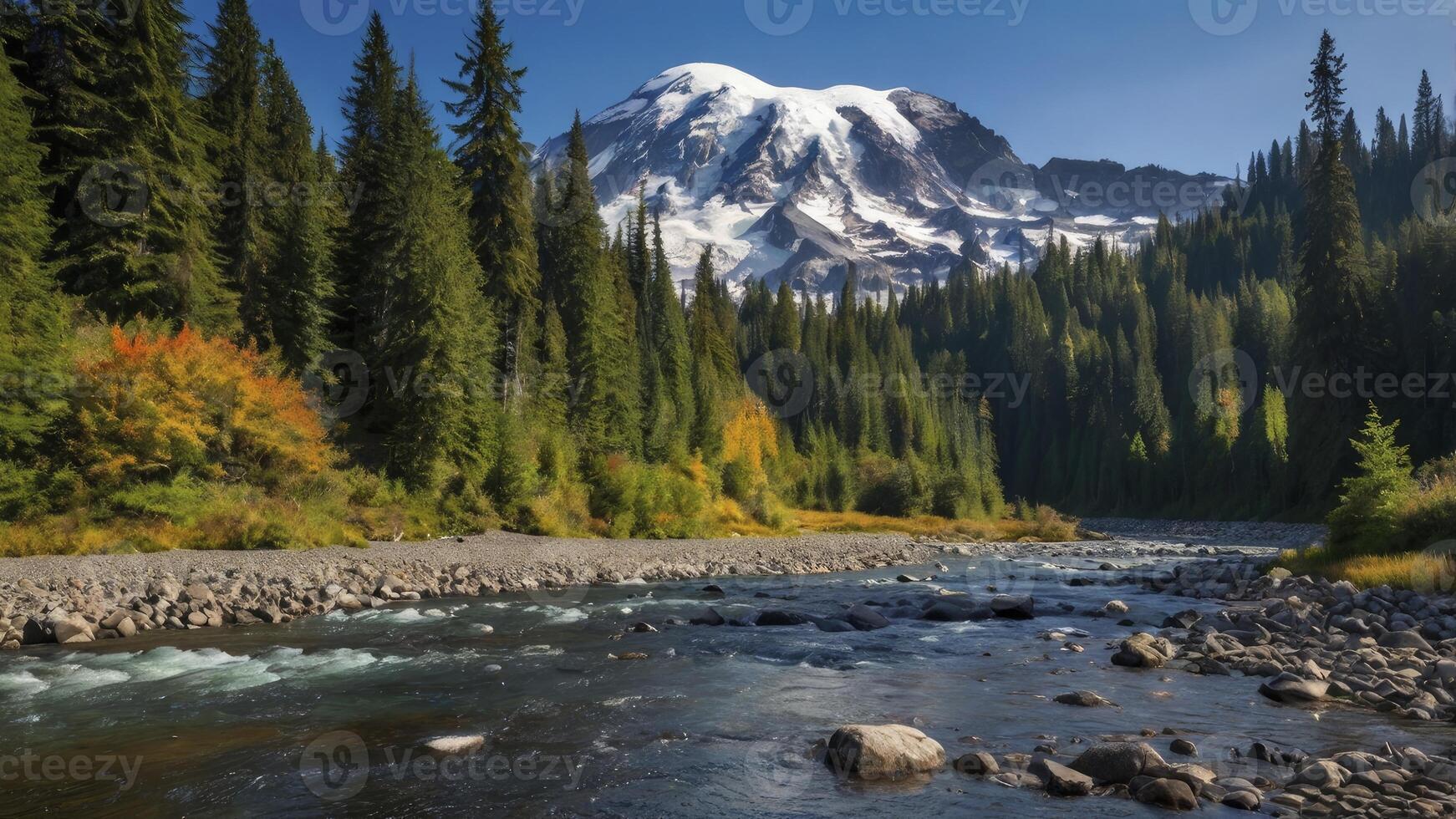 Mount rainier, washington, usa photo