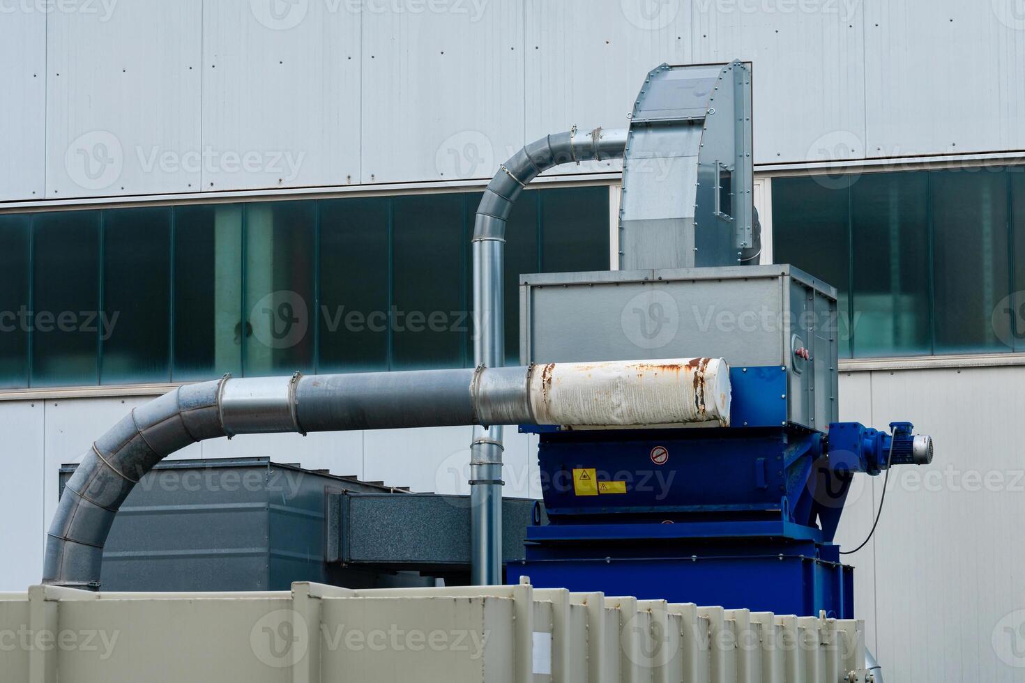 An advanced industrial ventilation system is operational at a photo