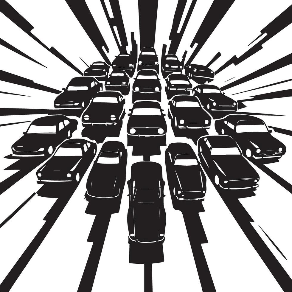 A car silhouette art illustration vector