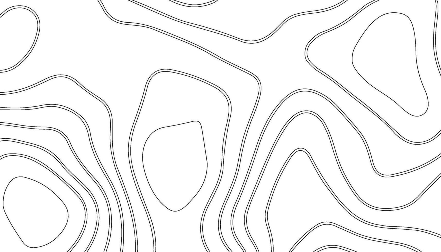 Minimalist Topographic Line Art, Abstract Contour Map Background vector