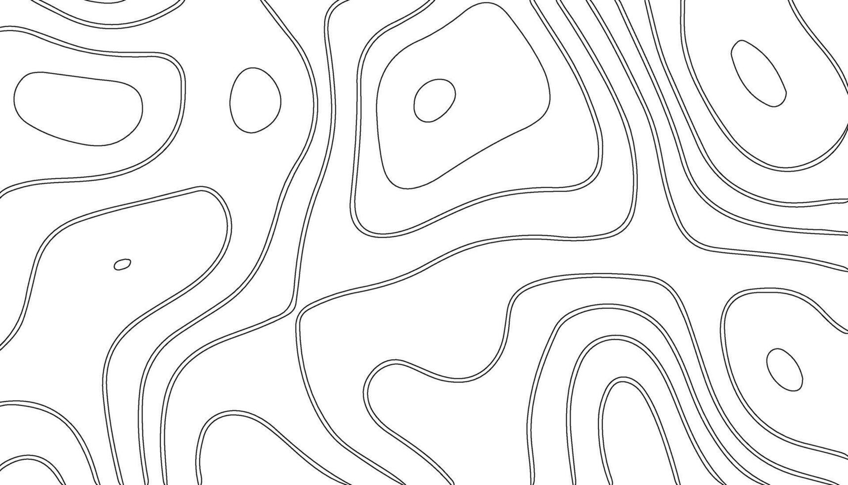 Abstract Topographic Line Art, Minimal Contour Map Background Design vector