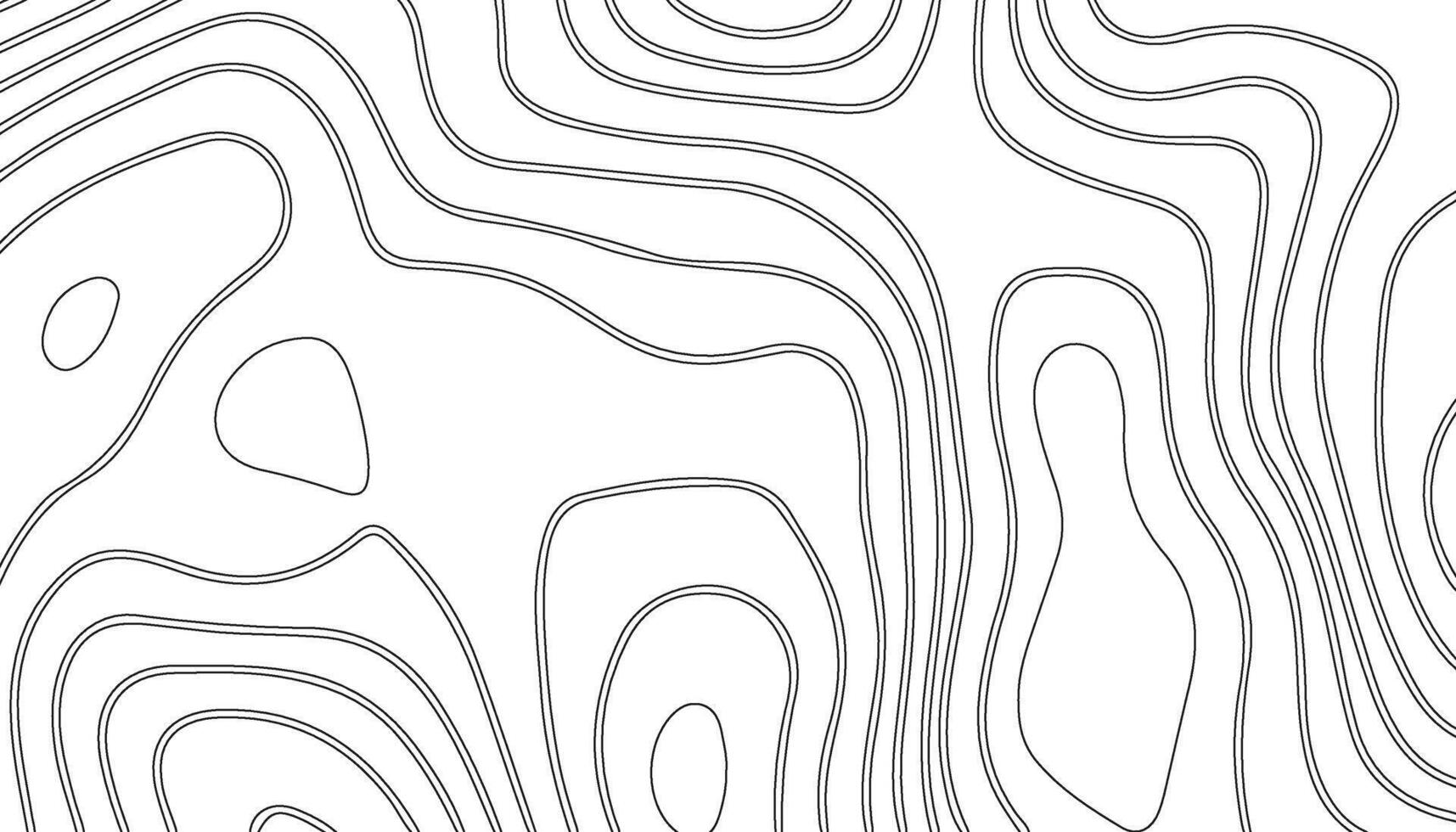 Minimal Topographic Line Pattern. Abstract Contour Map Background Design vector
