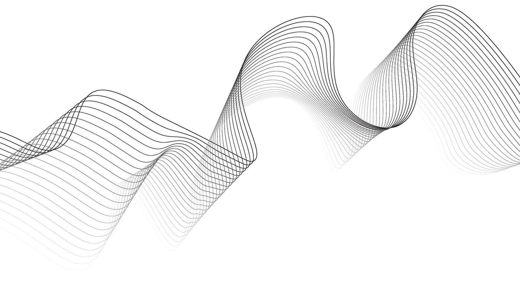 Abstract Wavy Line Background. Modern Minimalist Wave Design for Digital Art and Graphics vector