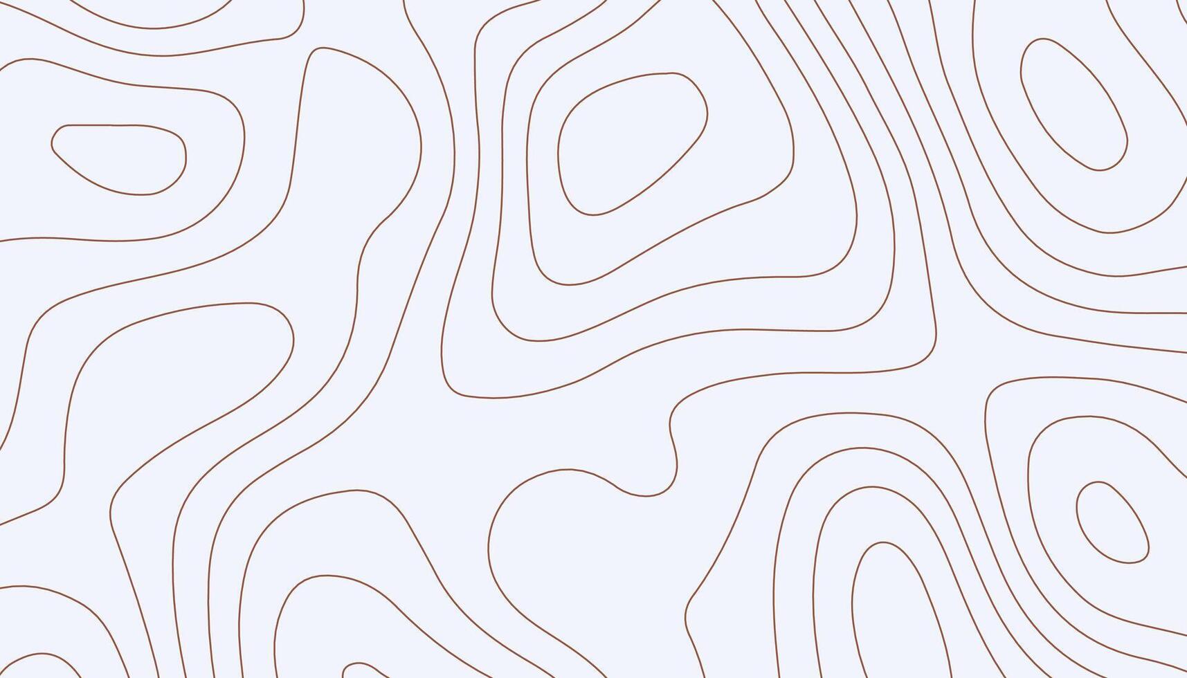 Minimalist Topographic Background. Contour Line Art on Light Surface vector