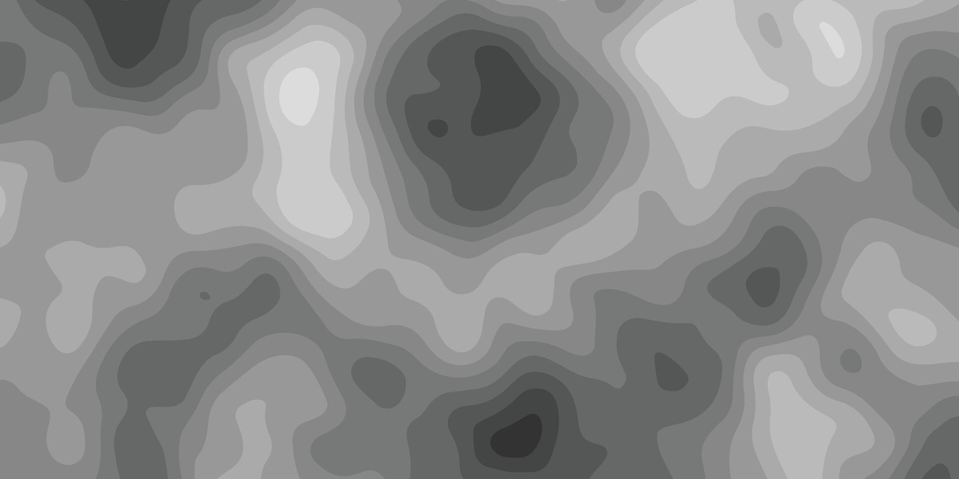 Abstract Gray Topographic Texture Background. Modern Layered Contour Design for Graphics vector