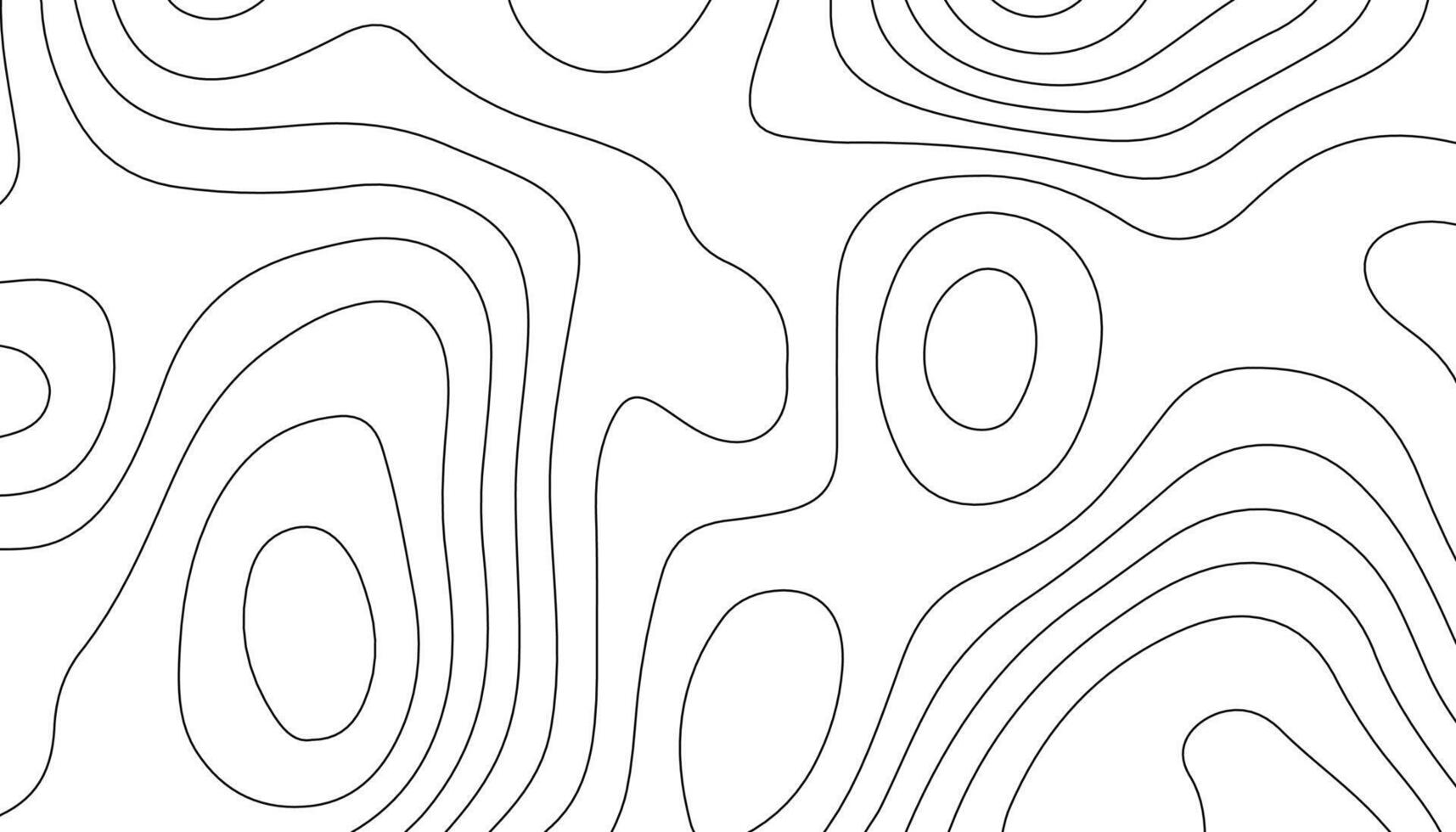 Minimal Topographic Line Art Background. Abstract Contour Map Pattern vector