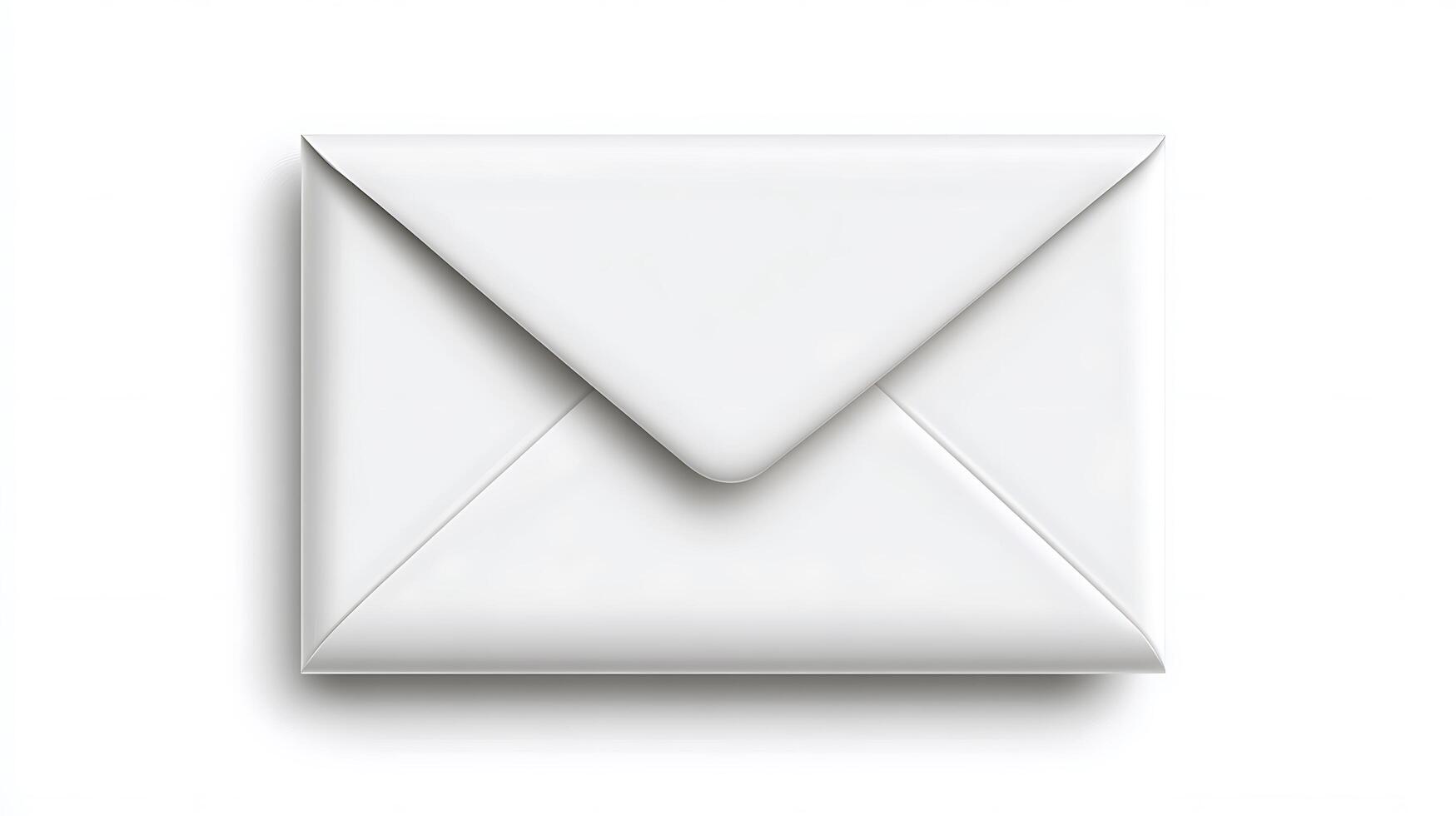 An envelope with a white envelope on a white background photo