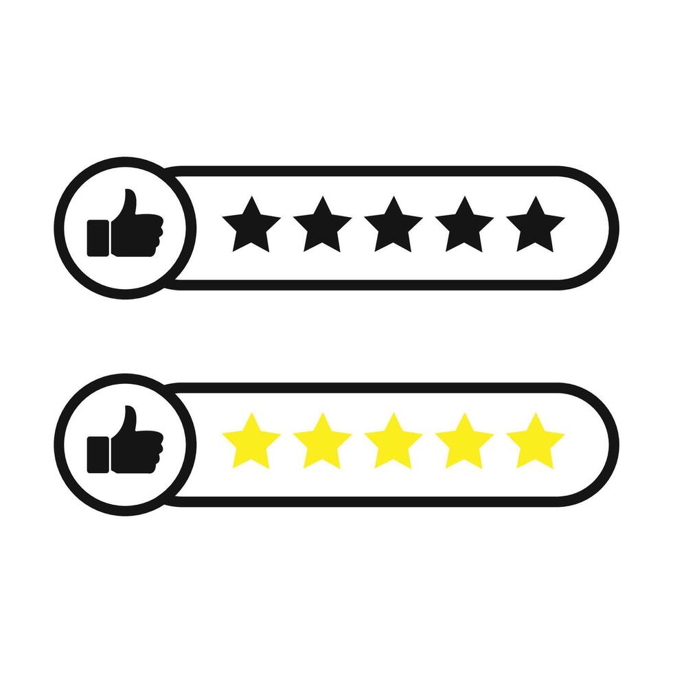 Consumer or customer product rating flat icon vector