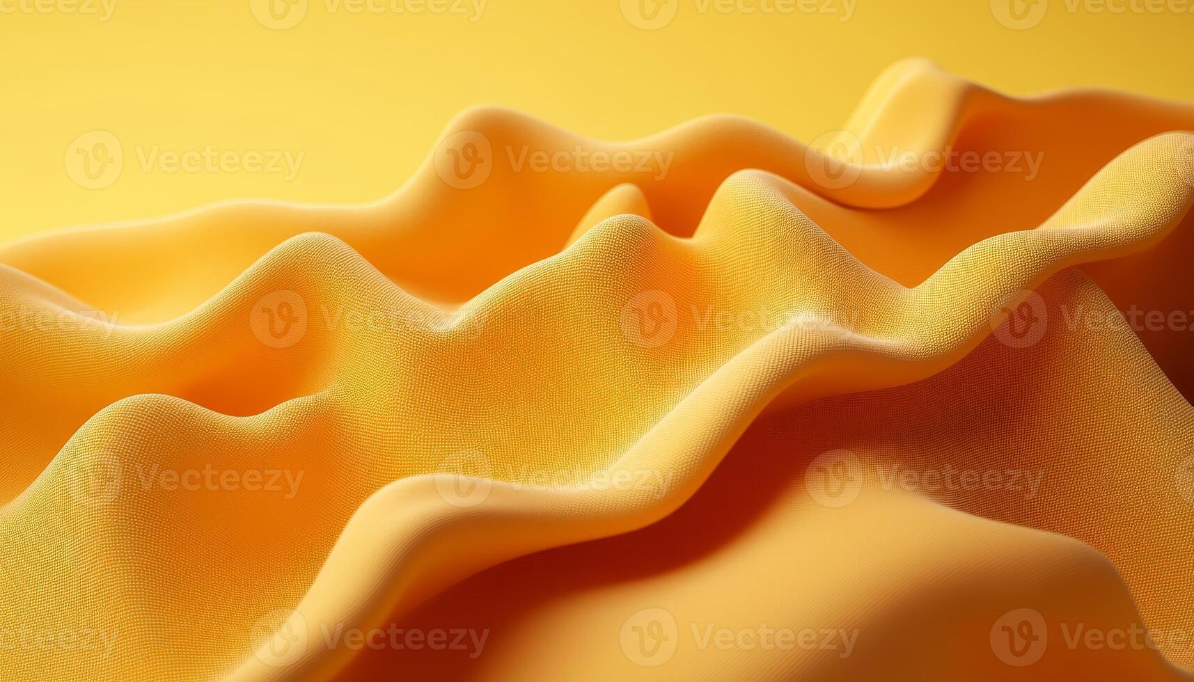 Golden Yellow Fabric Waves An Abstract Study in Texture and Design, Minimalistic Background. photo