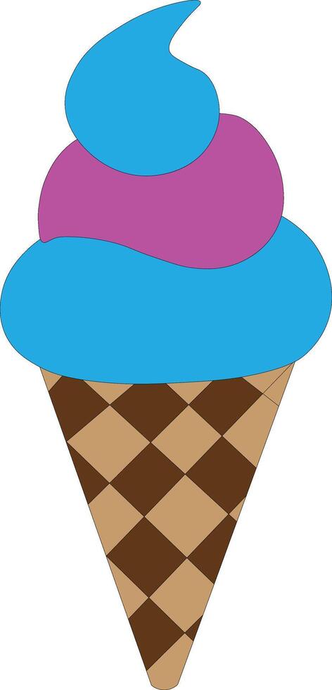 Ice cream cone clipart sticker art vector