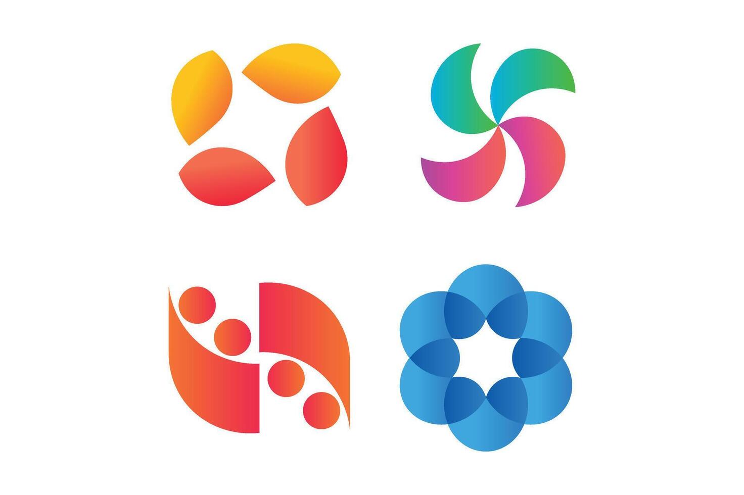 Simple and Clean Identity Logo Sets, corporate identity logo, business logo , visual identity, startup business logo vector