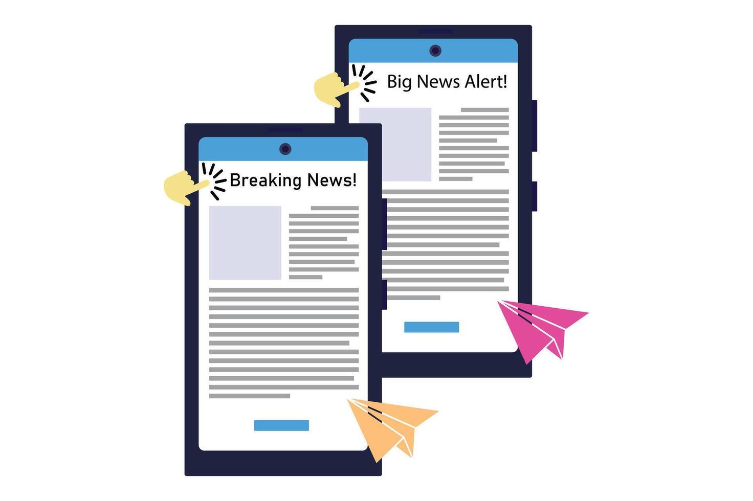 Current Events Phone Icons, phone icon, news icon, breaking news icon, media icon vector