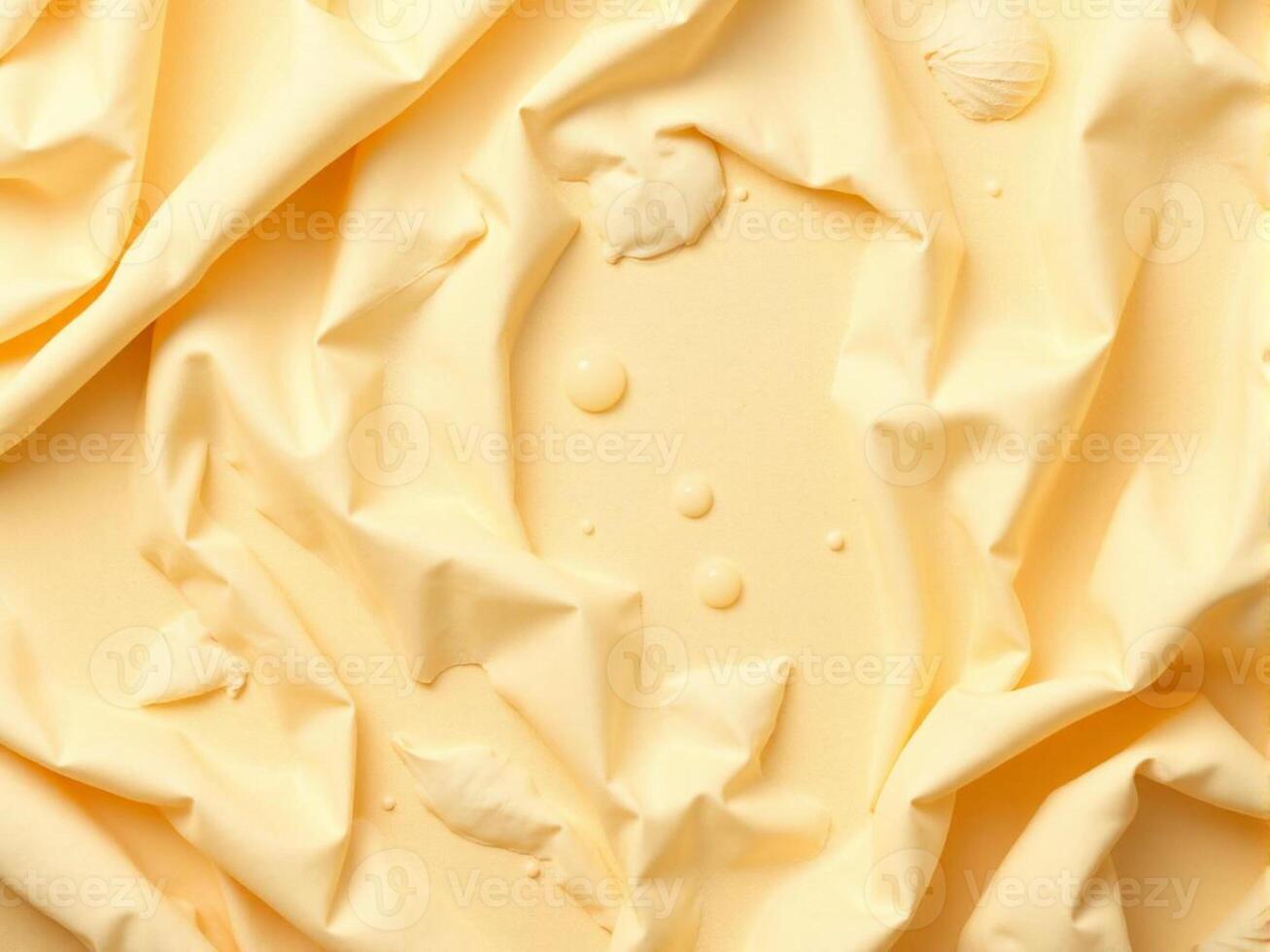 A yellow piece of fabric with a hole in it photo