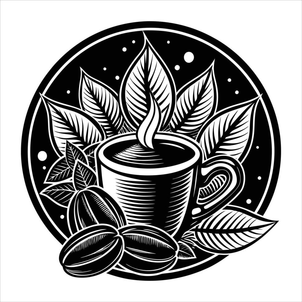 Coffee Cup With Steam vector