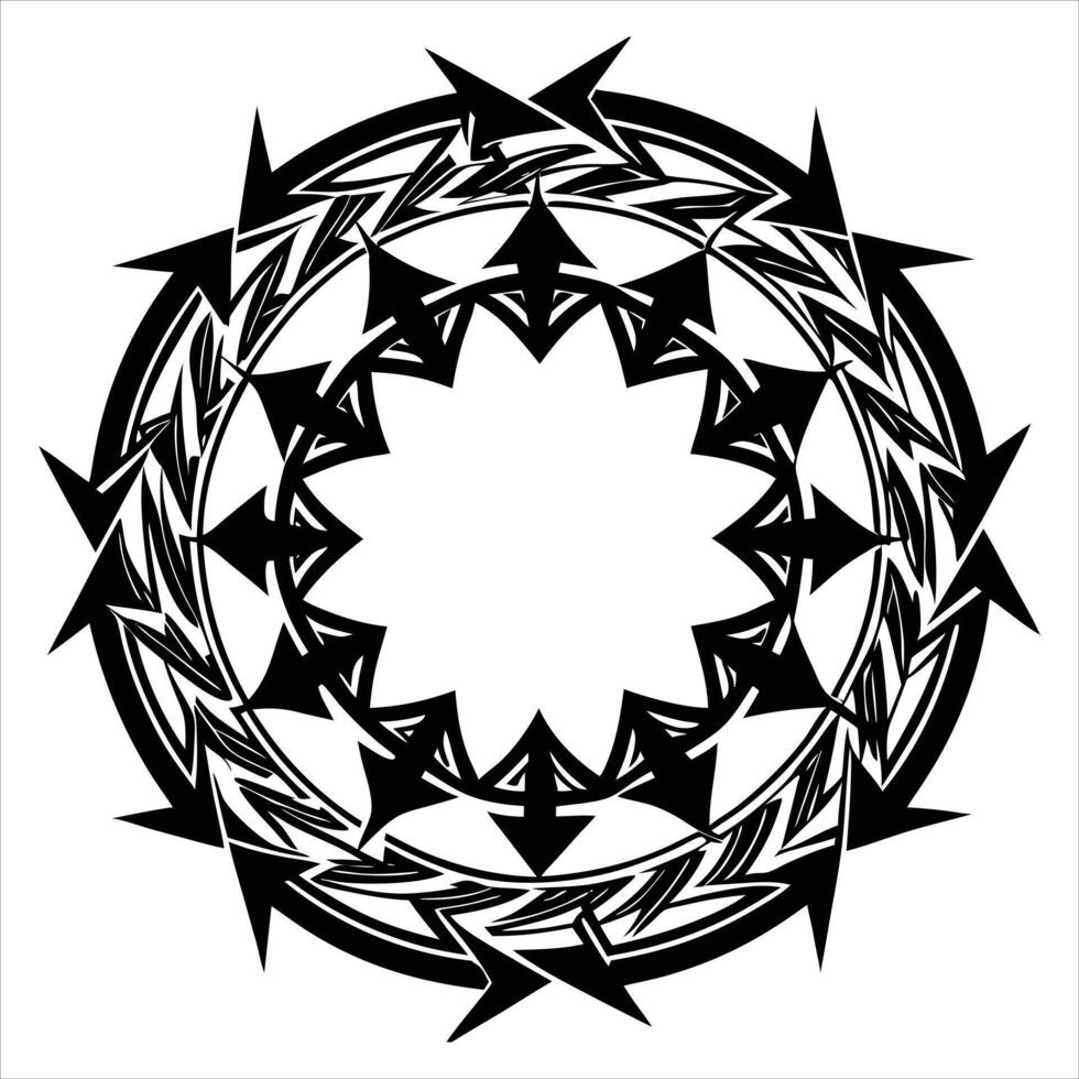 Tribal Tattoo Circle vector