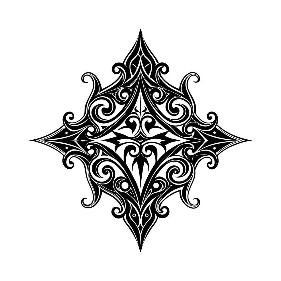 Gothic Filigree Style vector