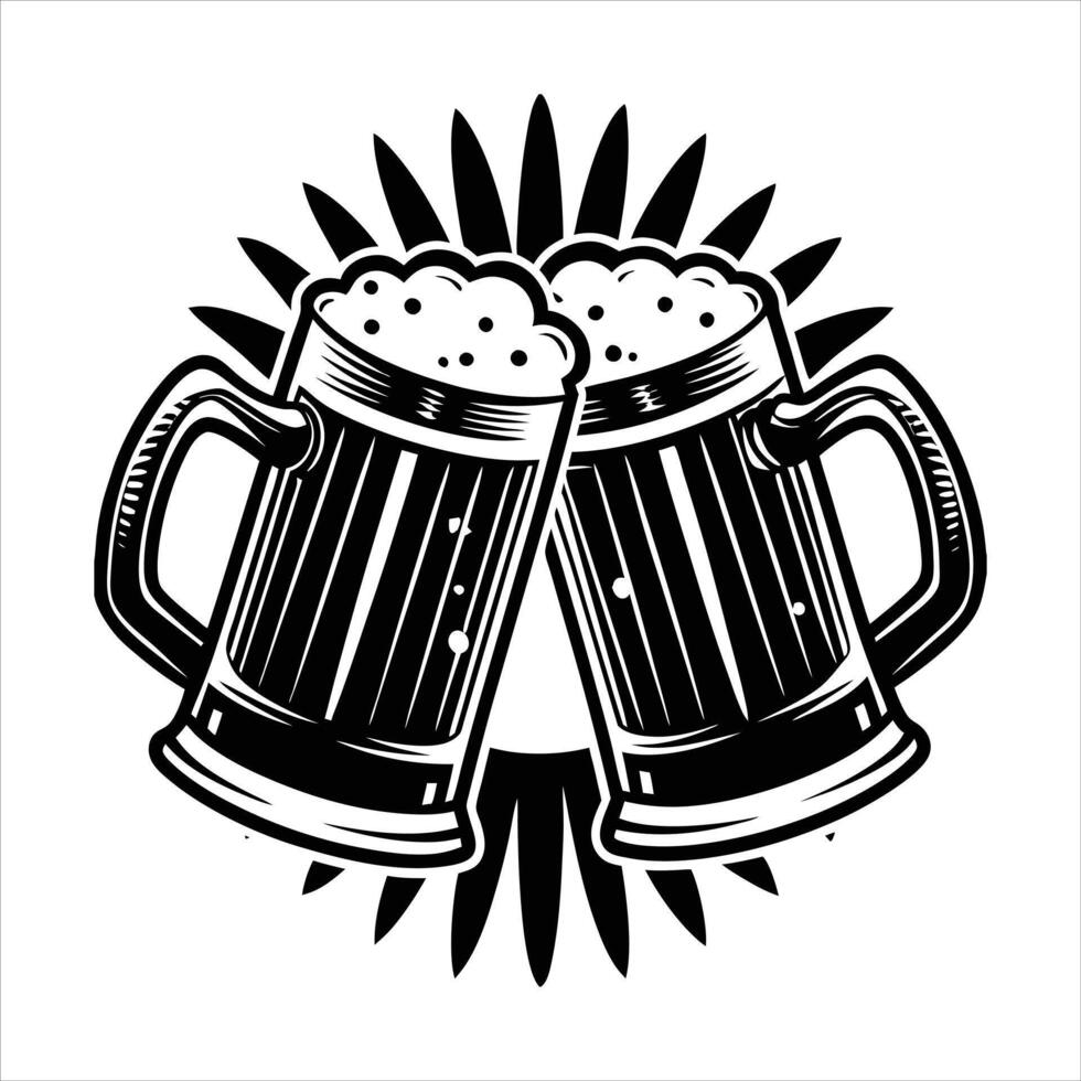 Clinking Beer Mug vector
