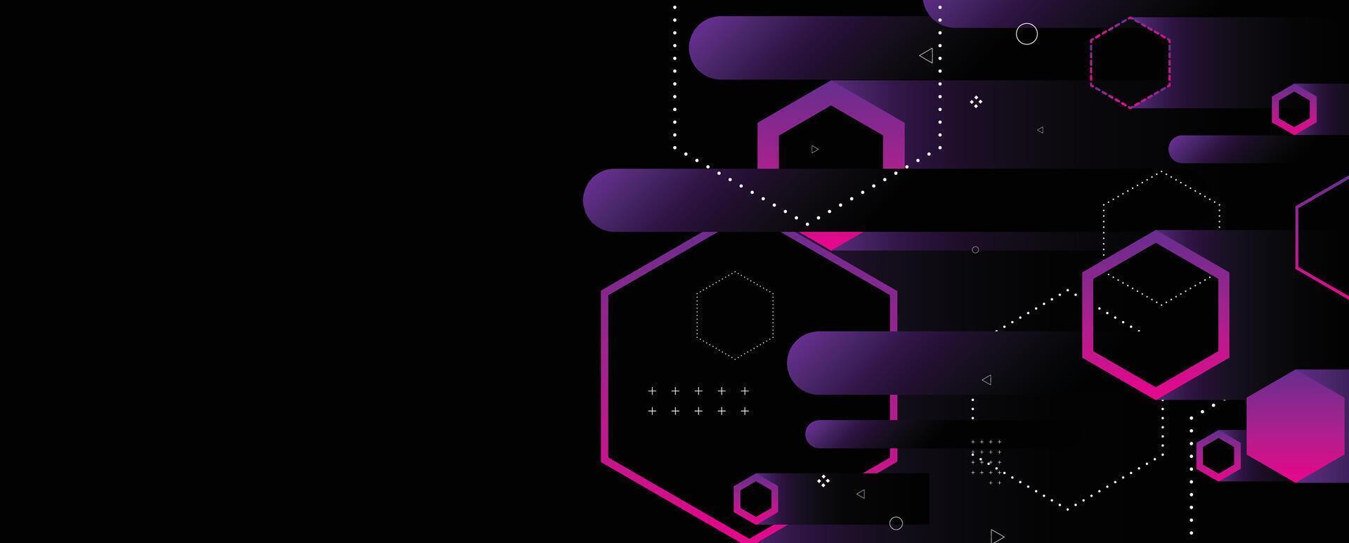 abstract background with hexagonal shapes and lines vector
