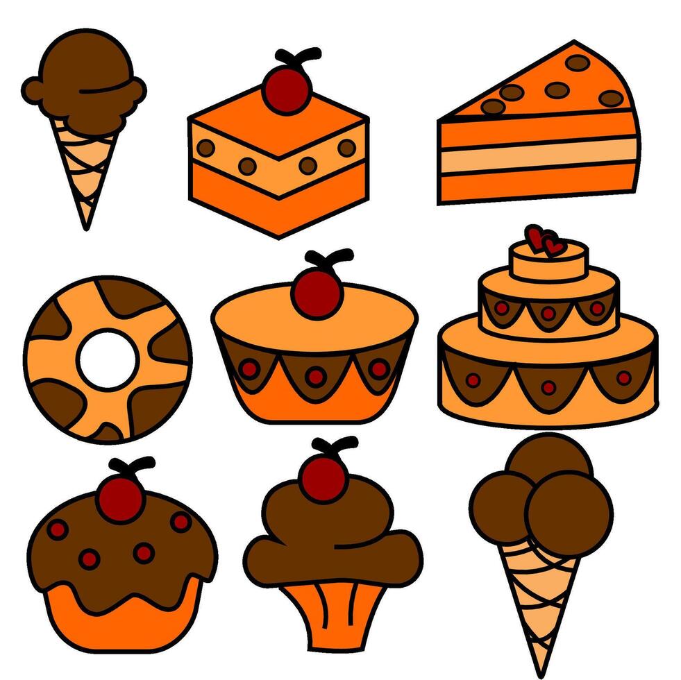 pastry icon design vector