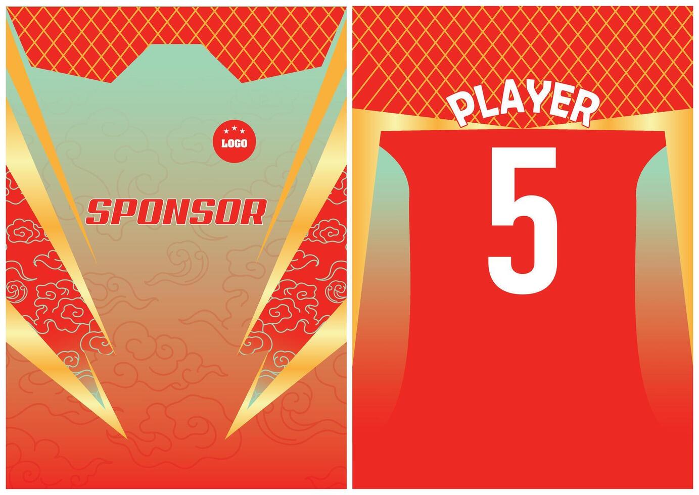 Editable Basketball And Football Sleeveless Jersey Design vector