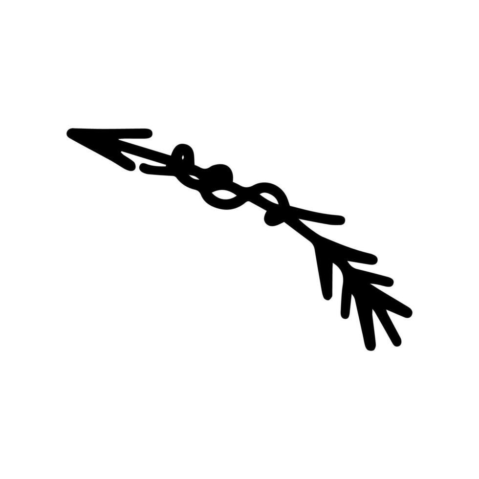 grunge arrows isolated on white background, Valentines icon. Cute illustration for seasonal design, textile, decoration playroom or greeting card. Hand drawn prints and doodle. Cupid arrow. vector