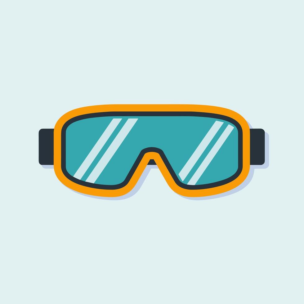 A pair of goggles vector