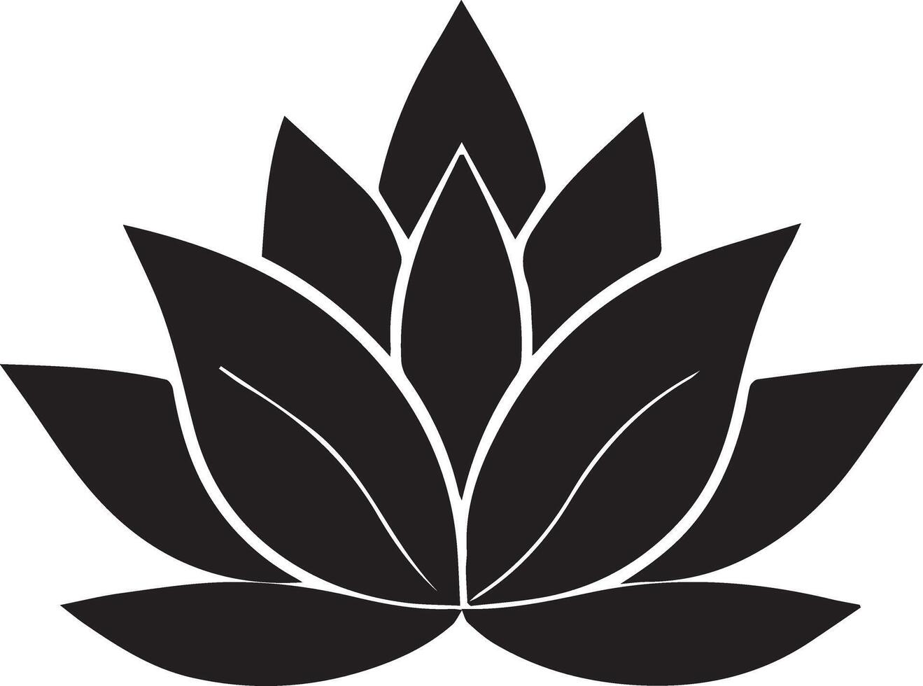 A unique, dynamic eco logo of a lotus flower symbolizes purity, growth, and nature, ideal for wellness, sustainability, and organic branding vector