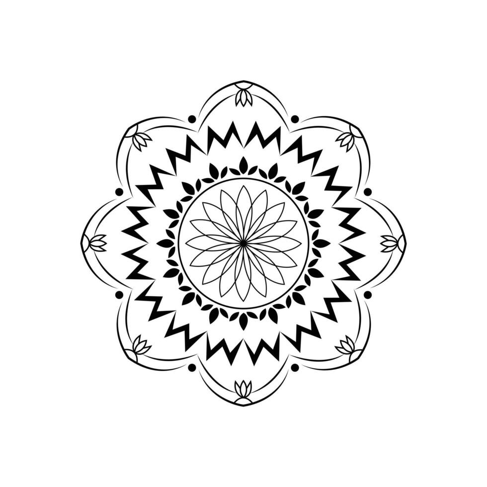 Elegant Mandala Design Illustration for Digital Art and Creative Projects vector
