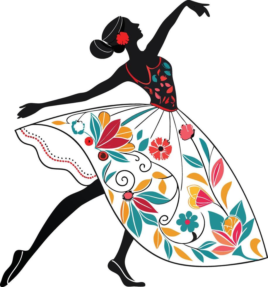 Indian Dancer Illustration vector
