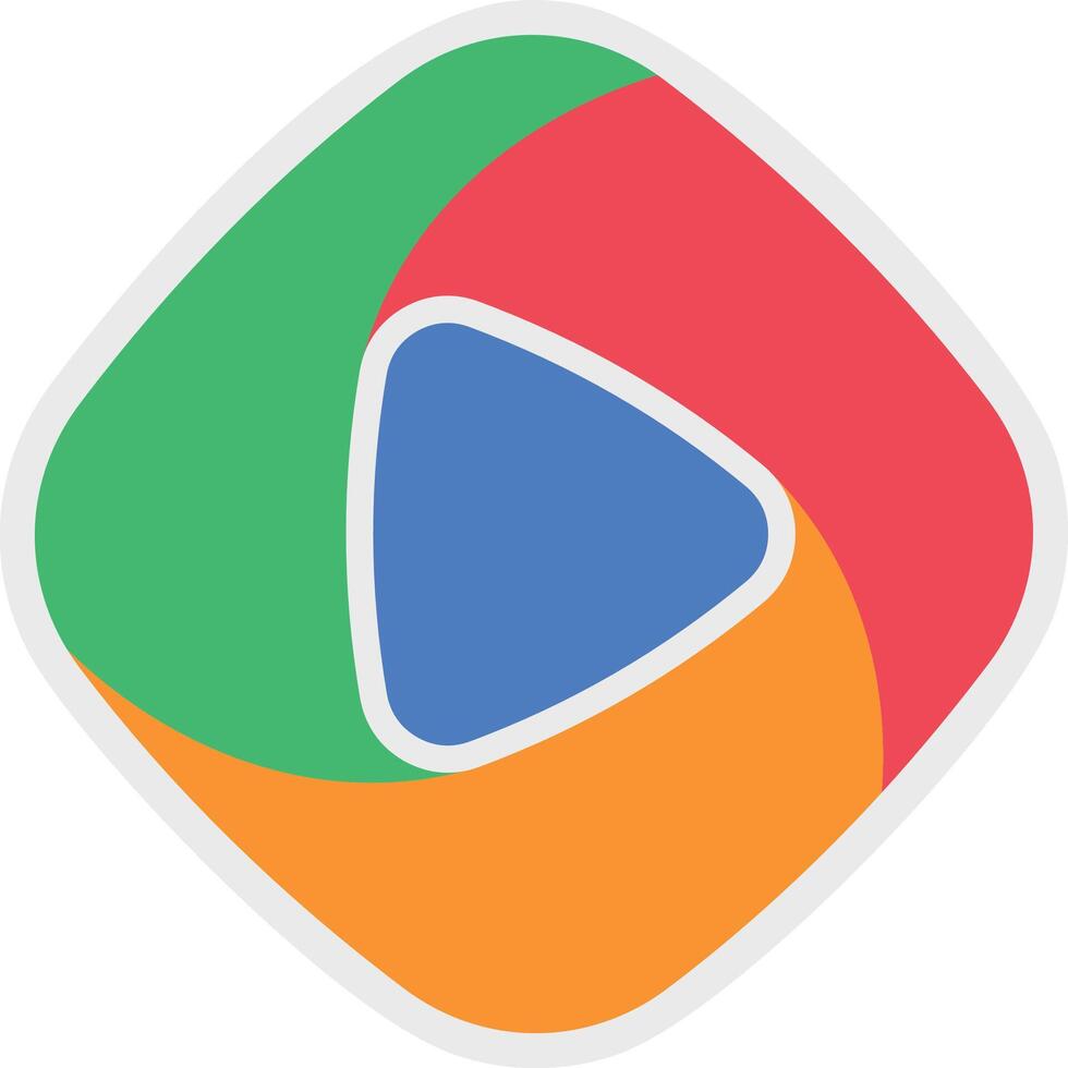 Colorful Media PLayback button vector