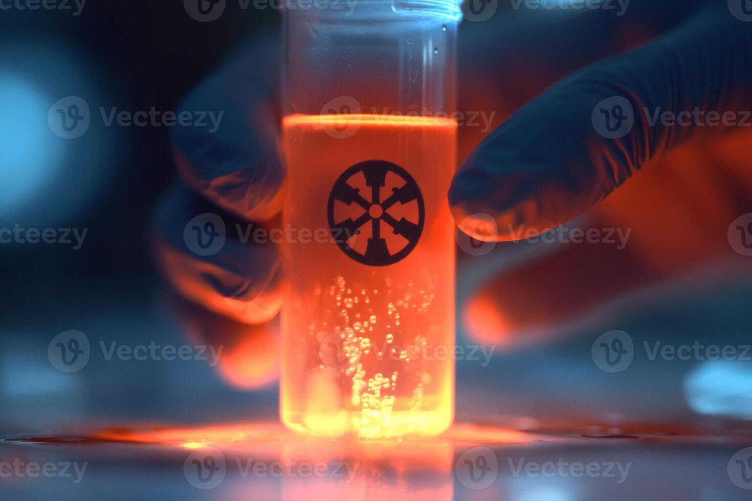 Vibrant color effects from liquid AI experiments photo
