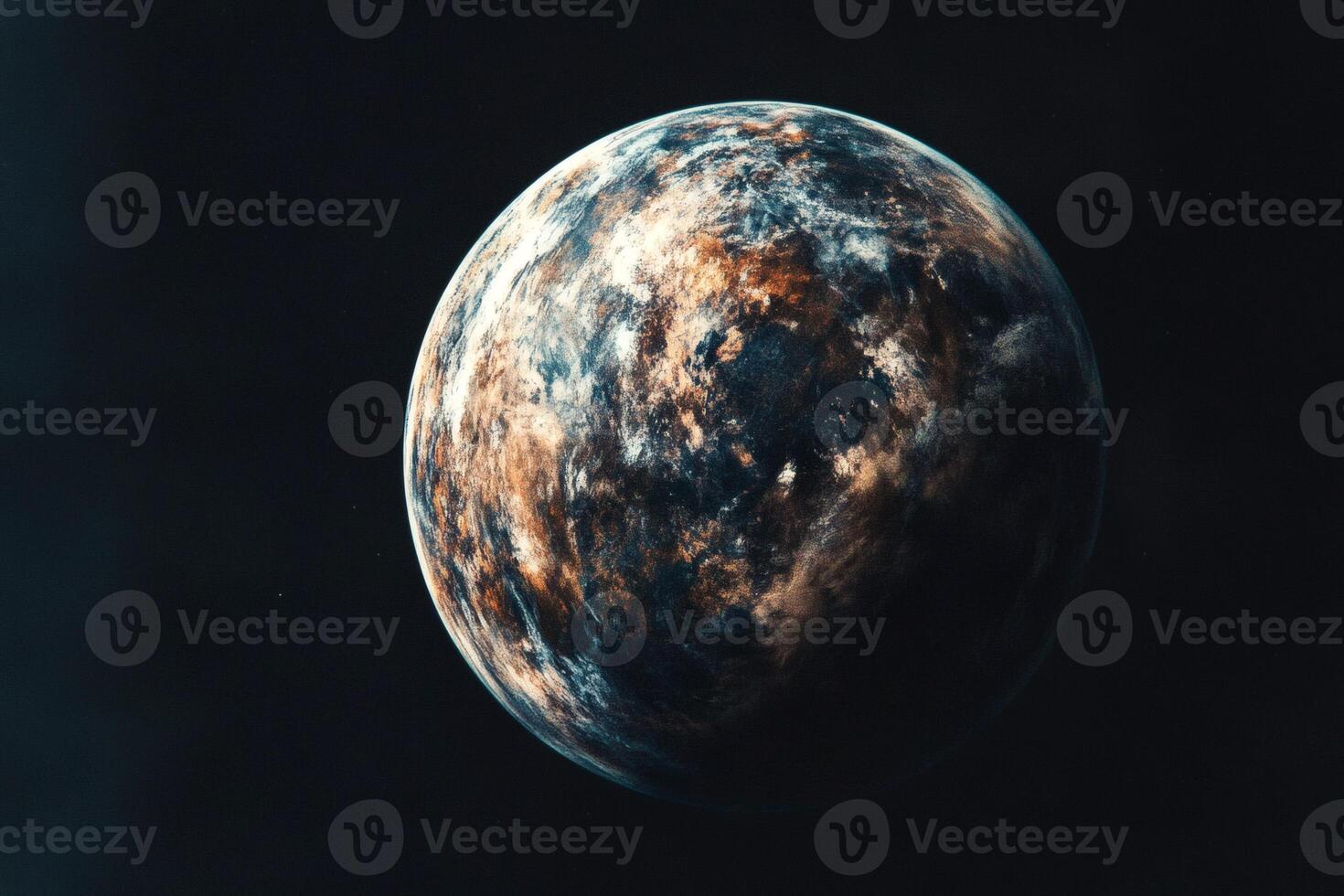 Exploring the wonders of a distant planet. photo
