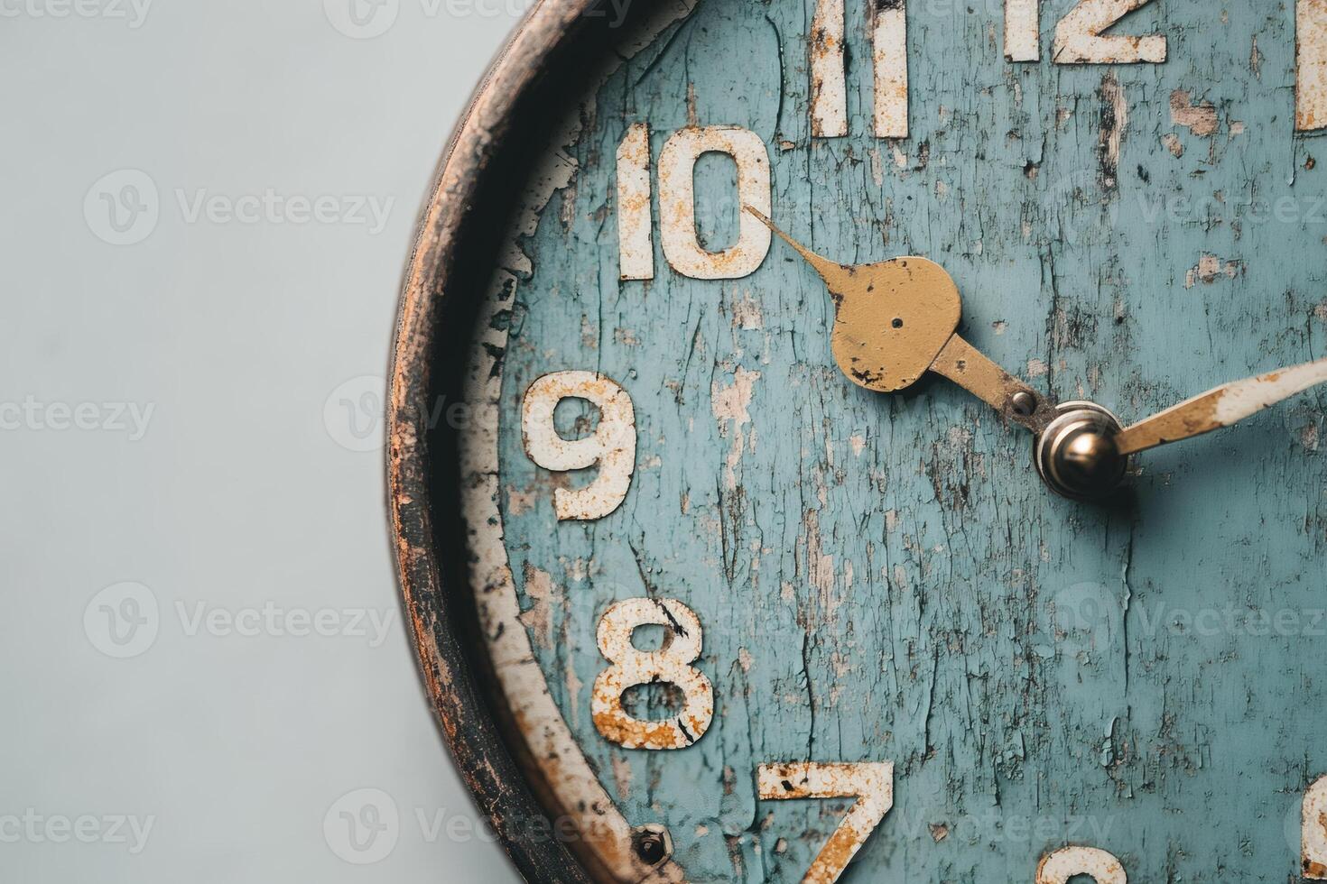 Vintage clock with weathered charm showcasing time. photo