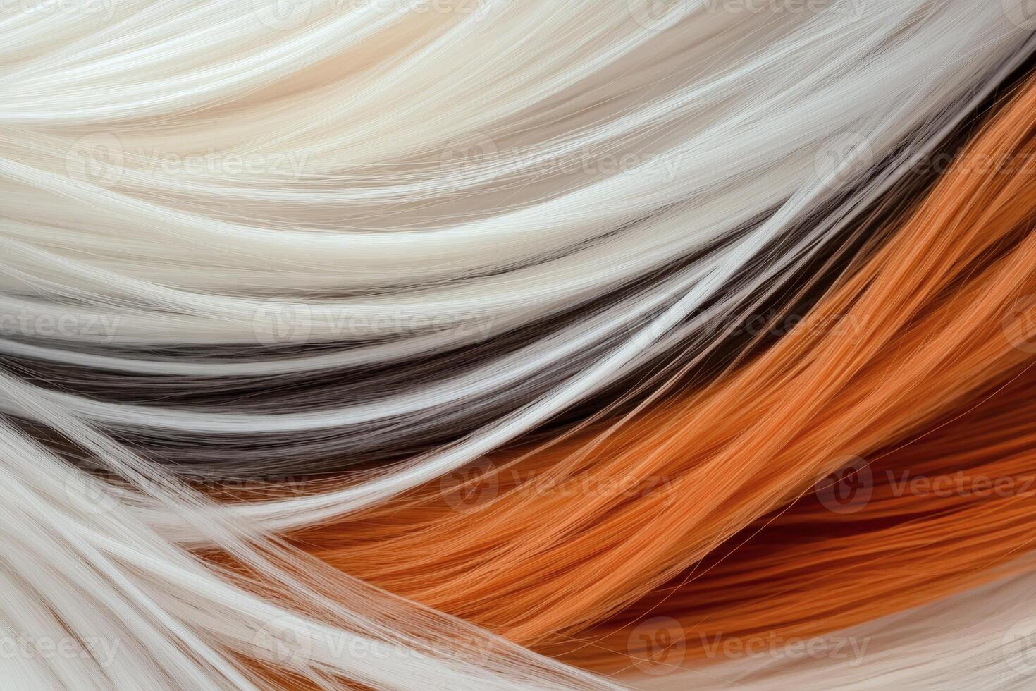 Vibrant strands of color blend in artistic harmony. photo