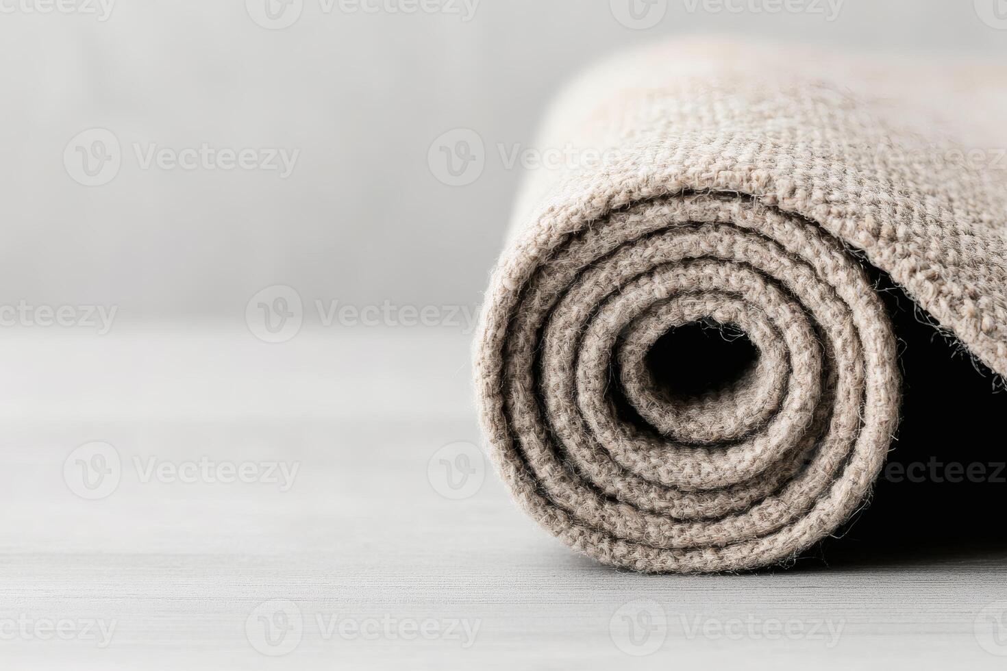 Soft textured fabric rolled for creative projects. photo