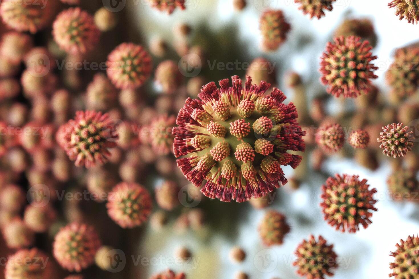 Vibrant depiction of a microscopic organism in motion. photo