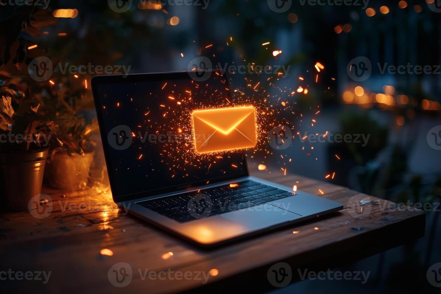 Discovering messages with a touch of magic and sparks. photo