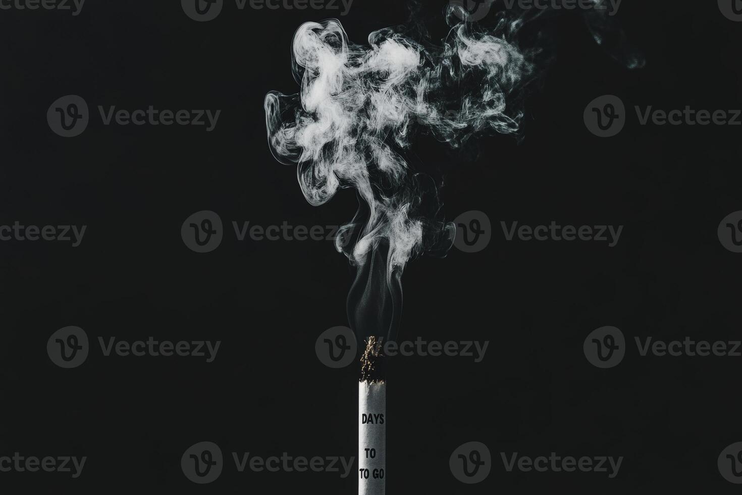 Countdown stick releasing wisps of smoke slowly. photo