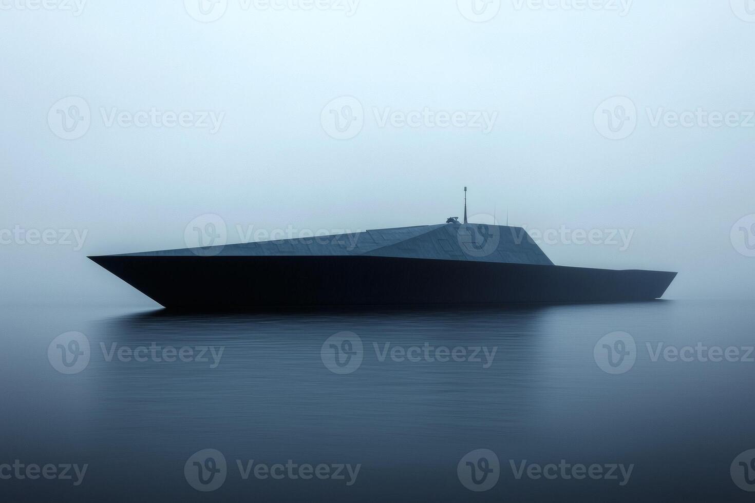 Mysterious vessel gliding photo