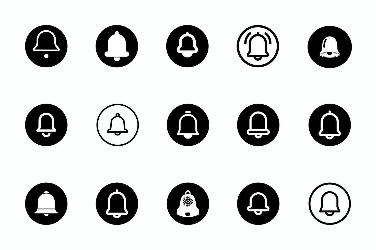 Notification icon set. Incoming inbox message. New messageNotification b notofication icons collection. vector
