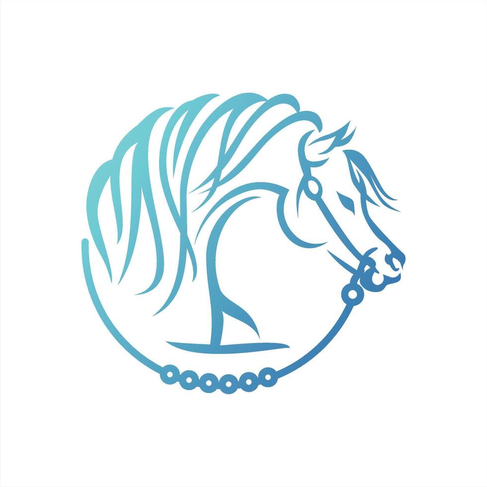horse logo concept vector