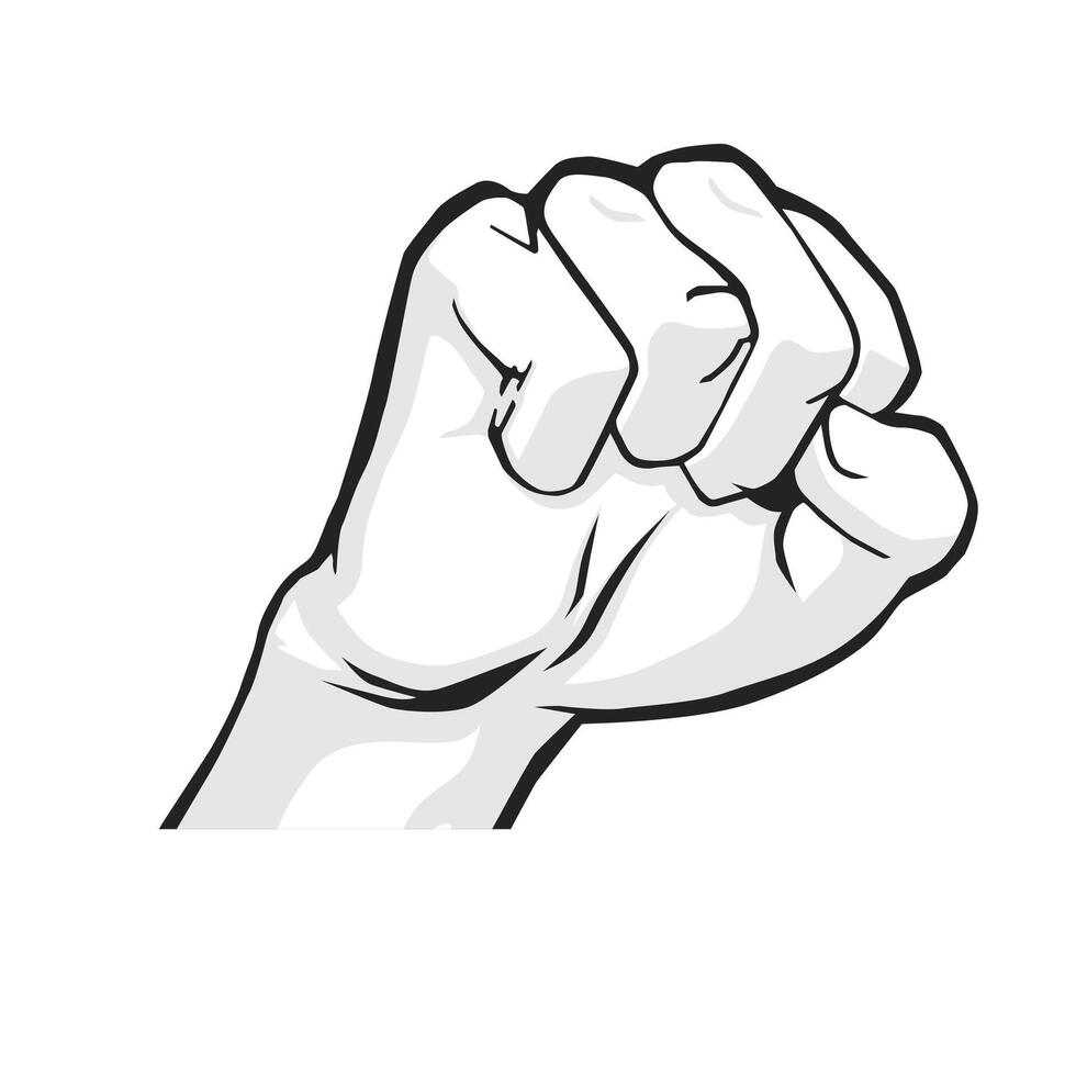 hand fist image vector