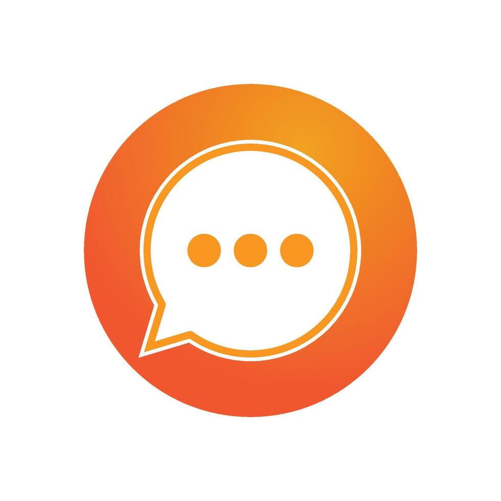 Chat social speech template vector