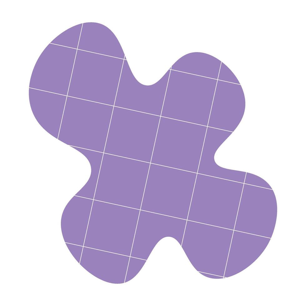vintage Abstract fluid shape vector