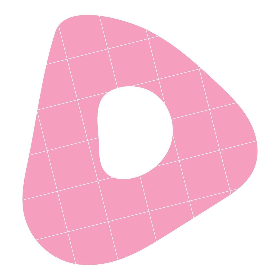 Retro Abstract fluid shape vector