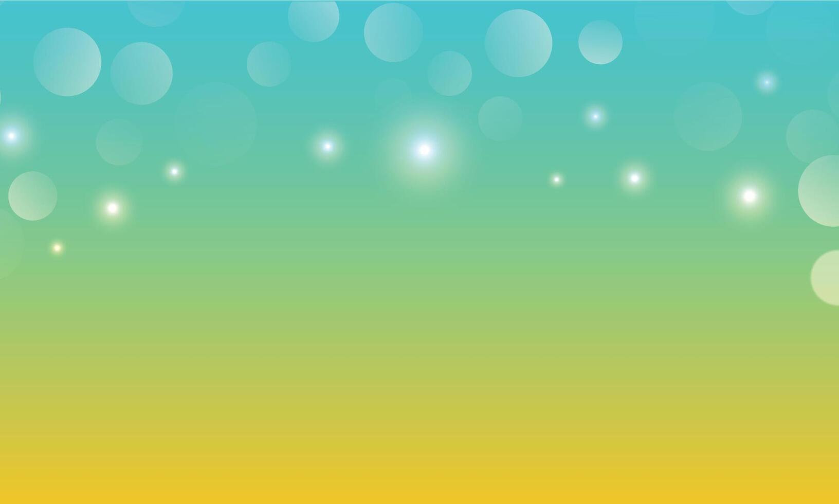 Abstract bokeh lights effect with green yellow background, bokeh background, illustration for graphic design illustration. vector