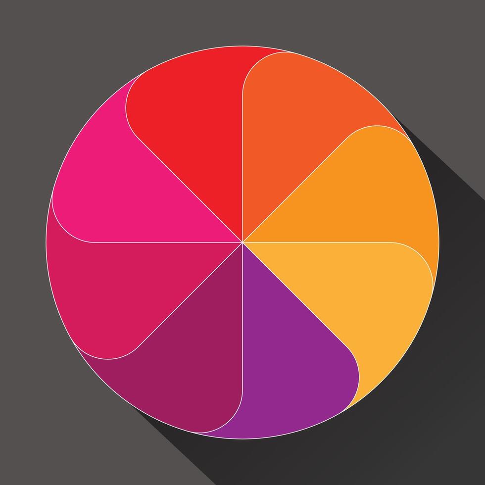 Colorful round circle design vector