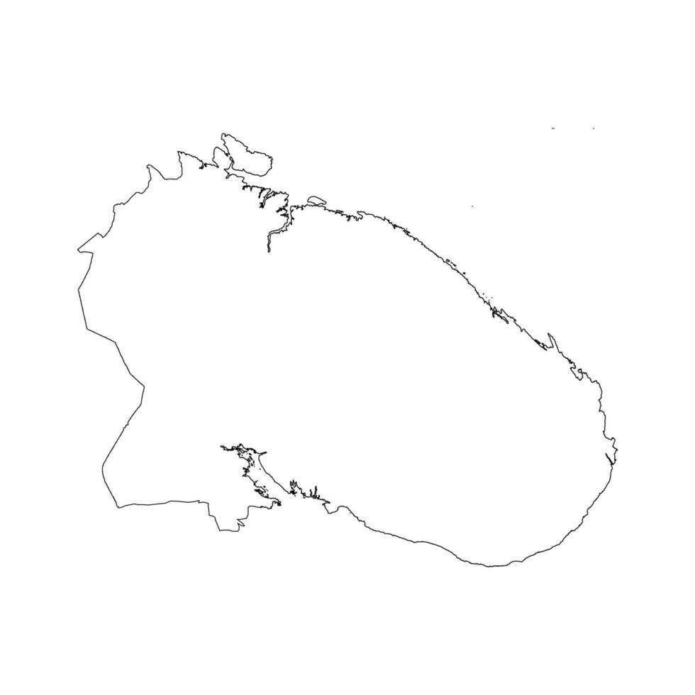 Murmansk outline map vector