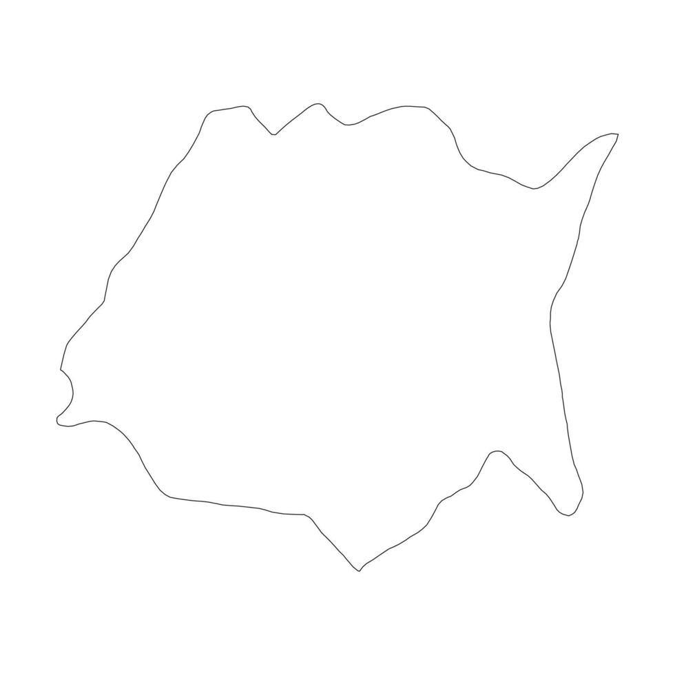 Morelos state blank contour map vector